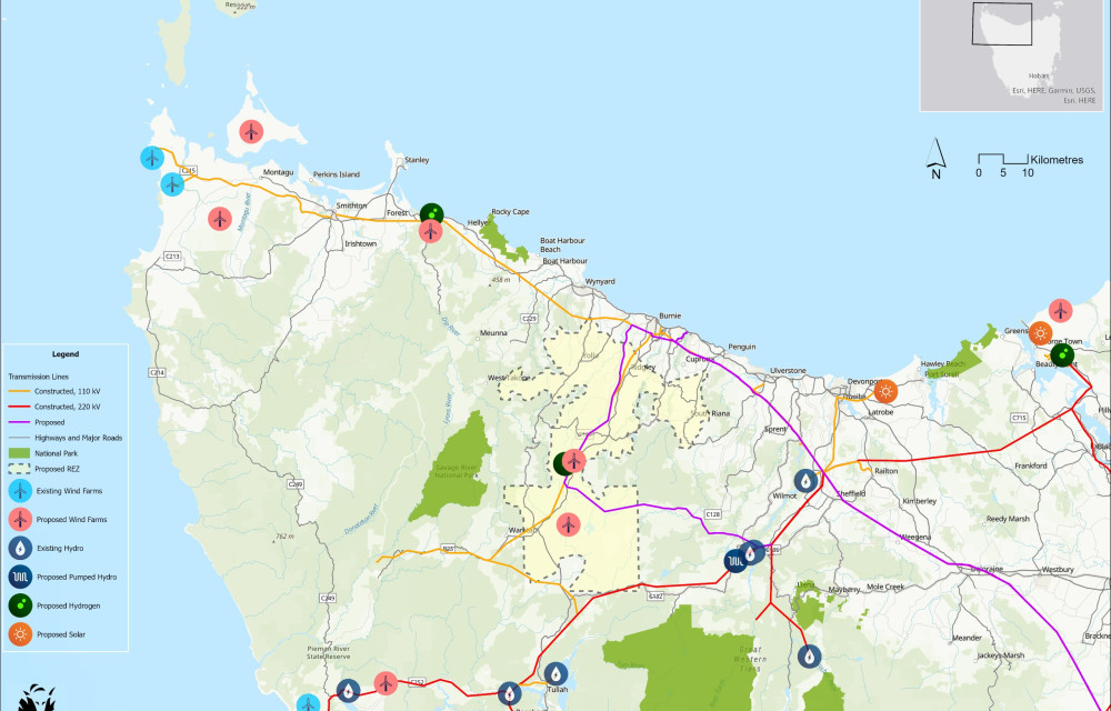 Renewable industry developers invited to input into plans for future Tasmanian developments, where they should be, and their size and compositionarticle image