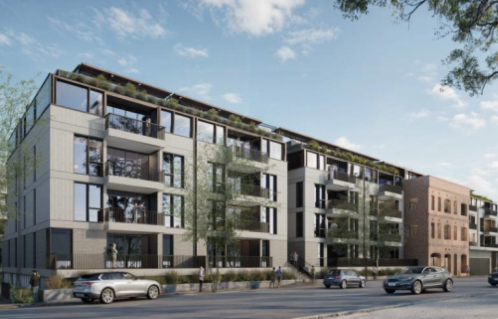 A proposed seniors living development in inner Sydney featuring aged care and independent living units